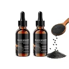 Sérum capilar de gergelim preto, produtos capilares de arroz preto e alecrim, volumizador e hidratante capilar OVO5