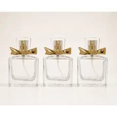 Kit Frasco Versailles Gold 30ml Perfume Vidro Recarregável Luxo Laço Dourado Premium Viagem Bolsa