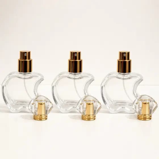 Kit Frasco Spray Diamond Royal 30ml Vidro Luxo para Perfume Recarregável Tampa Cristal Premium Elegante Viagem Bolsa