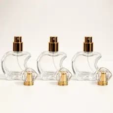 Kit Frasco Spray Diamond Royal 30ml Vidro Luxo para Perfume Recarregável Tampa Cristal Premium Elegante Viagem Bolsa
