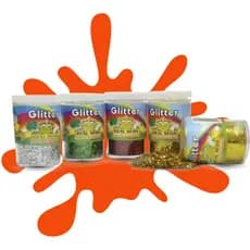 Glitter/Purpurina kit c/ 12 e 24 potinhos de 3g cada.