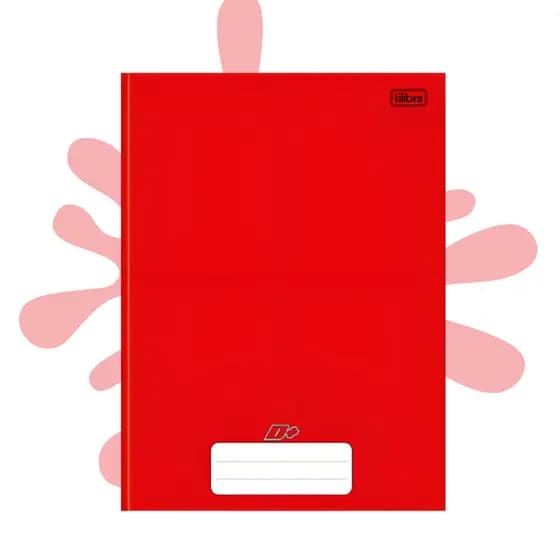 Caderno Brochura Capa Dura Grande D+ 48 folhas