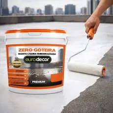 Manta Líquida Zero Goteira Tinta Emborrachada Vedação Laje Telhado Parede 3.6kg