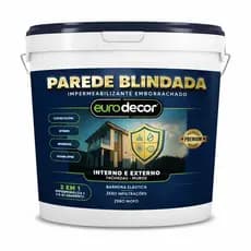 Eurodecor Parede Blindada Tinta Emborrachada Fácil Aplicação Proteção Contra Infiltrações 1kg