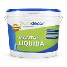 Manta Líquida 18KG Impermeabilizante Emborrachado Telhados Lajes infiltrações Eurodecor 18kg e 12kg