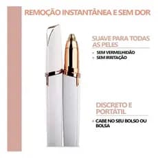Caneta Depiladora Sobrancelha Elétrica Recarregável USB Bivolt Depilador Elétrico De Pelos Facial