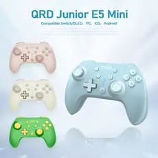 QRD E5 Mini Gamepad Para Switch, PC, iOS, Android Possui Joystick Efeito Hall