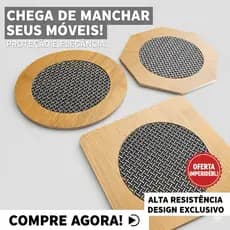 Kit 2 ou 4 Descansos de Panela Super Resistente de MDF