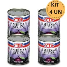 Ameixa Seca Inteira Olé Lata 150g Fruta Desidratada Rica Em Fibras Natural