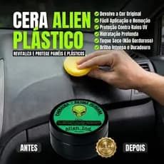 Cera Automotiva Alien Revitalizadora de Painel e Plasticos Carnaúba - Uso Interno/Externo