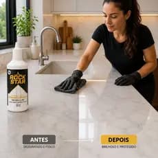 Revitalizador de Mármore e Granito Rock Star 115ml para Pedras Claras com Brilho e Proteção
