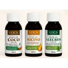 Kit Óleo Capilar 60ml – Cronograma de Hidratação Loca Cosmetics