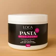 Pasta Modeladora Loca Cosméticos 500g – Fixação Forte, Definição e Estilo Duradouro