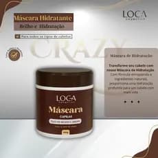 Máscara Capilar Hidratante 500g – Loca Cosmetics | Hidratação e Brilho Profundo