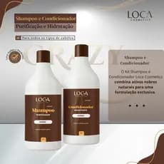 Kit Loca Cosmetics – Shampoo 1L + Condicionador 1L | Hidratação e Nutrição para Todos os Cabelos