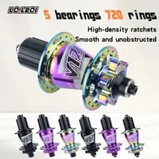 LQLEQI V12 Tambor De Flores Para Mountain Bike , 142mm , 135mm , 5 Peilin , 32H/36H , 720 Sons , HG , 8/9/10/11/12 Rodas