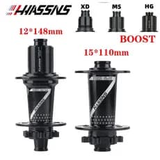 HASSNS PRO7 Cubo De Bicicleta BOOST 12x148mm 15x110mm 4 Molamentos Selados 32H 120T Mountain Bike HG/XD/MS 8/9/10/11/12