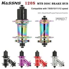 HASSNS PRO7 Mtb Hub 32 24 Furos Rolamento Mountain Bike Freehub Cubo Traseiro 32h 24h Barulhento Buchas De Bicicleta 12