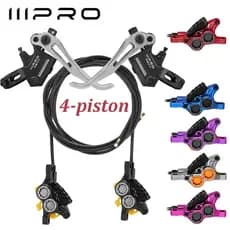 IIIPRO R2X4 MTB Freio A Disco Hidráulico 4 Pistão Cabo Interno Liberação Rápida Pinça Para , Escalada , AM , XC Novo