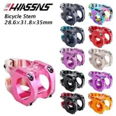 HASSNS Mtb Haste De Energia Bicicleta Estrada Montanha Ponte Curta Potência 35mm Guiador Mesa Ajustável Riser 31 8 Cicli