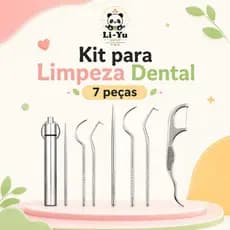Kit de Higiene com 7 Peças Portátil Aço Inox