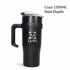 Copo/Garrafa Térmica 1200ml, estilo Copo Virginia - Preto