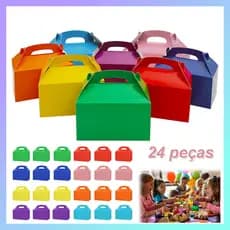 Caixa de presente de 16 x 9.5 x 9.5 cm, 24 unidades, caixa de biscoitos, caixa de presente de cozimento extravagante, 8