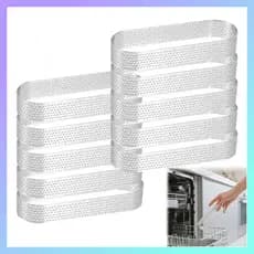 10 peças anel de Mousse Oval molde de cozimento prata DIY sobremesa forma anel ferramentas de cozimento doméstico