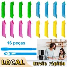Modelador de cachos em espiral,16 peças,modelador de cachos sem calor,dois estilos (15/25 cm) com 2 ganchos para pentear