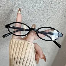 Y2K Retro Anti Luz Azul Óculos De Armação Pequena Feminino Ins Ópticos De Cor Marrom