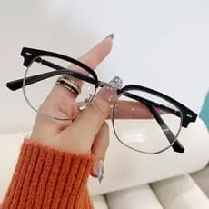 Óculos Planos Anti-Luz Azul Para Homens , Proteção Ocular De Alta Definição Mulheres , Armação De Meia E