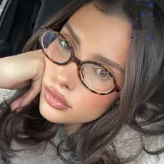 2025 Novos Óculos Ovais Retrô nerd anti Luz Azul Moda Xiaohongshu Mesmo Espelho Plano Para Mulheres