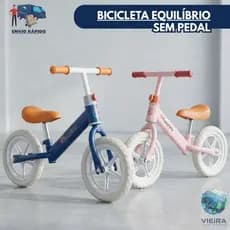 Bicicleta de equilíbrio infantil sem pedal design premium aro 12 aprendizado seguro criança 2 a 5 anos menino menina