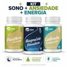 Kit Magnésio Dimalato + Passiflora + Calmin