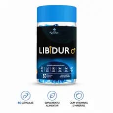 Libidur Masculino 60 Cápsulas | Zinco Magnésio Vitamina E e B6 | Suplemento Alimentar