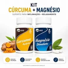 Kit Cúrcuma + Magnésio Dimalato Bem-Estar Diário