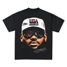 Camiseta Lebron James Basketball Star Masculina Feminina Manga Curta Algodão Verão Streetwear