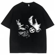 Camisetas do Rapper Popular Ken Carson Playboi Carti Opium Destroy Lonely Gothic Punk Camisetas Masculinas Femininas de
