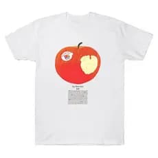 Apple T-Shirt Funny Cartoon Graphic T Shirts Women Short Sleeve Men Tops High Quality Cotton T Shirt Unisex Creative
