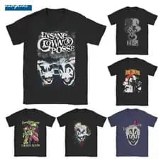Insane Clown Posse T-Shirt for Men Women ICP Violent J Shaggy 2 Dope Novelty 100% Cotton Tees Short Sleeve T Shirt Tops