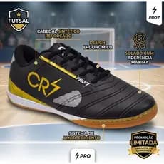 Tênis Futsal Masculino Chuteira Quadra Alta Performance Profissional Antiderrapante Macio Resistente ENVIO IMEDIATO