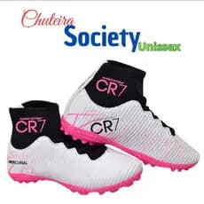 CHUTEIRA SOCIETY BOTINHA MASCULINA E FEMININA INFANTIL E JUVENIL CR-7 BARATO
