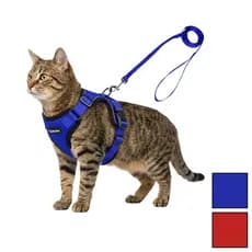 Coleira Peitoral SEGURA e AJUSTÁVEL para Cães e Gatos KittyComfort com Guia REFLETIVA e CONFORTÁVEL