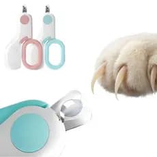 Cortador De Unha Gato e Cachorro Com Luz LED Aparador Seguro Lâmina Inox Cortador Unha Gato Aparador