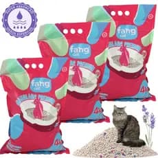 Areia Para Gatos Higiênica 4kg 8kg 12kg Granulado Premium Perfumada Lavanda Torrão Ultra Resistente