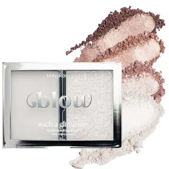 Iluminador Duo Ruby Rose Blow Such a Glimmer Hbm705 - Fórmula Ultraleve