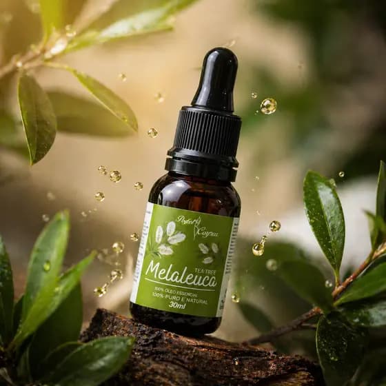 Óleo Essencial De Melaleuca 100% Puro 30ml Contra Micose