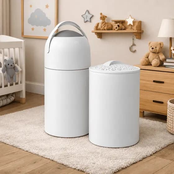 Lixeira Antiodor e Cesto Baby Mel para Fraldas, Quarto de Bebê e Banheiro