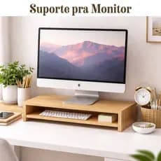 Suporte Base 100% MDF 35CM P/ Monitor Mesa Mesinha Apoio Escritório Quarto Sala Chapa Placa 15mm