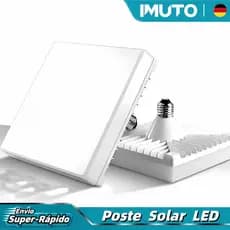 IMUTO Luz de Teto LED Brilhante (Quadrada) – Lâmpadas E27 para Ambientes Internos, Lâmpada de Alto Brilho, À Prova deÁg